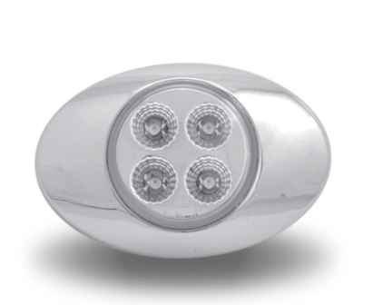 CLEAR AMBER MARKER GENERATION 2 LED LIGHT - 4 DIODES