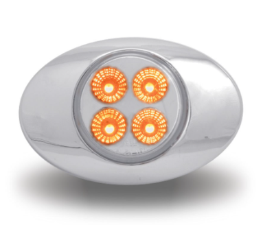 CLEAR AMBER MARKER GENERATION 2 LED LIGHT - 4 DIODES