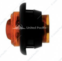 2 LED MINI LIGHT CLEARANCE/MARKER WITH RUBBER GROMMET - AMBER LED/AMBER LENS