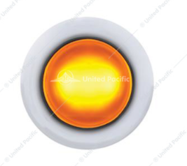 3 LED DUAL FUNCTION MINI LIGHT CLEARANCE/MARKER WITH FACETED CRYSTAL LENS-AMBER LED/AMBER LENS