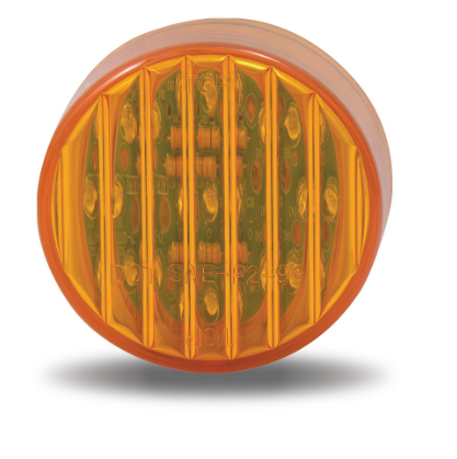 2.5" AMBER MARKER ROUND LED LIGHT - 13 DIODES