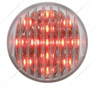 13 LED 2-1/2" ROUND LIGHT (CLEARANCE/MARKER) - RED LED/CLEAR LENS