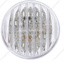 9 LED 2" ROUND LIGHT (CLEARANCE/MARKER) - RED LED/CLEAR LENS