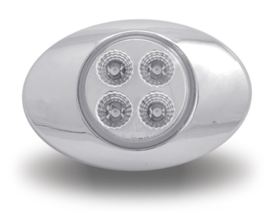 CLEAR RED MARKER GENERATION 2 LED LIGHT - 4 DIODES