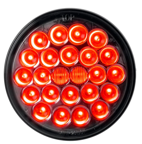 4″ LED SEALED PEARL LED LIGHT SMOKE LENS - STOP/TURN/TAIL - RED/SMOKE