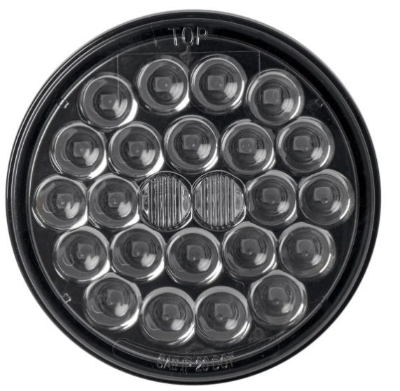 4″ LED SEALED PEARL LED LIGHT SMOKE LENS - STOP/TURN/TAIL - RED/SMOKE