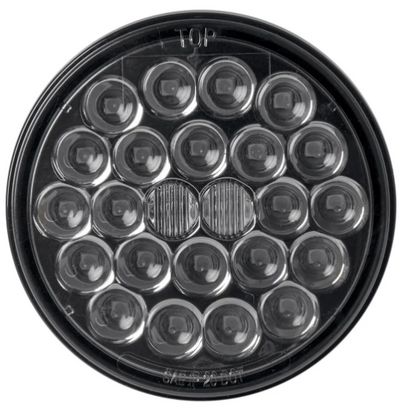4″ LED SEALED PEARL LED LIGHT SMOKE LENS - STOP/TURN/TAIL - RED/SMOKE