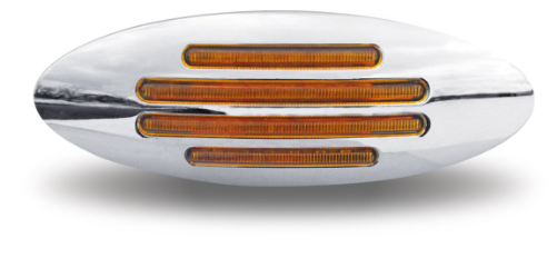CLEAR AMBER MARKER FLATLINE GENERATION 4 LED LIGHT - 32 DIODES
