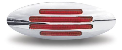 CLEAR RED MARKER FLATLINE GENERATION 4 LED LIGHT - 32 DIODES