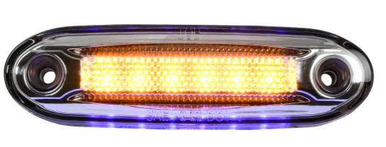 LED SIDE MARKER LIGHT W/ UNDER GLOW EFFECT AMBER LENS/BLUE UNDERGLOW