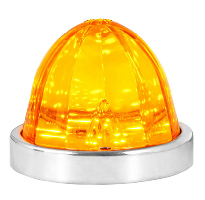 CLASSIC WATERMELON SURFACE MOUNT LED LIGHT TURN/MARKER LIGHT AMBER LENS/AMBER LIGHT