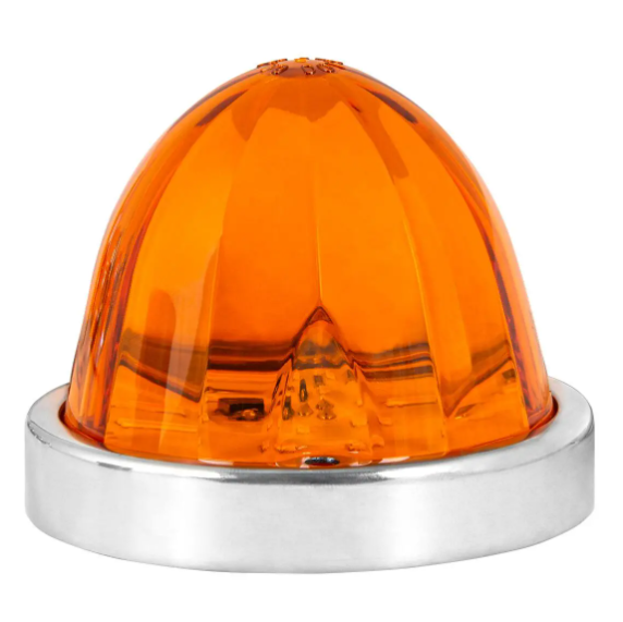 CLASSIC WATERMELON SURFACE MOUNT LED LIGHT TURN/MARKER LIGHT AMBER LENS/AMBER LIGHT