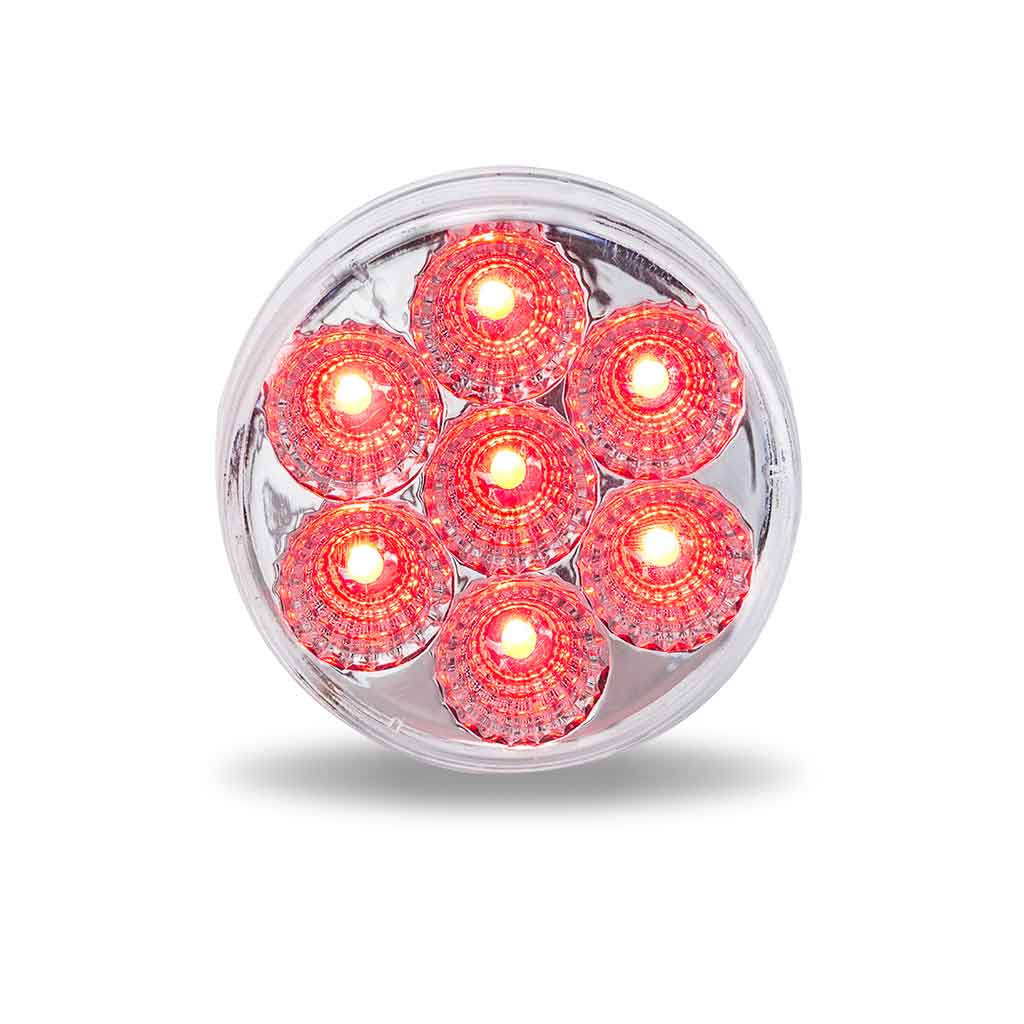 2.5″ Red Marker to Purple Auxiliary Round LED Light – 7 Diodes