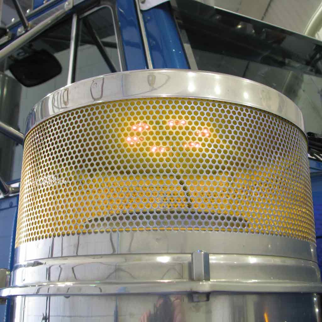 8″ Amber Auxiliary Star LED Light for 15″ Donaldson/Vortox Air Cleaners 24 Diodes