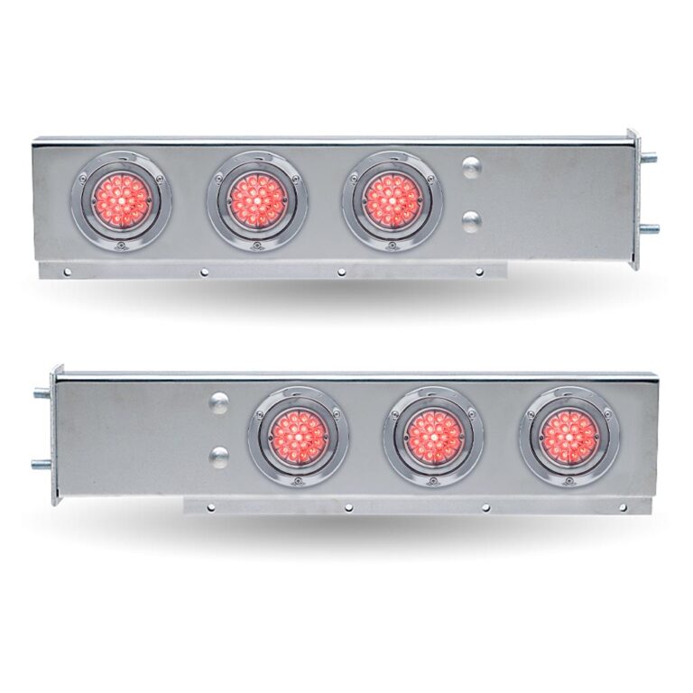 30″ LED Mud Flap Hangers – 3 3/4″ Bolt Spacing | Star-Burst Watermelon LEDs