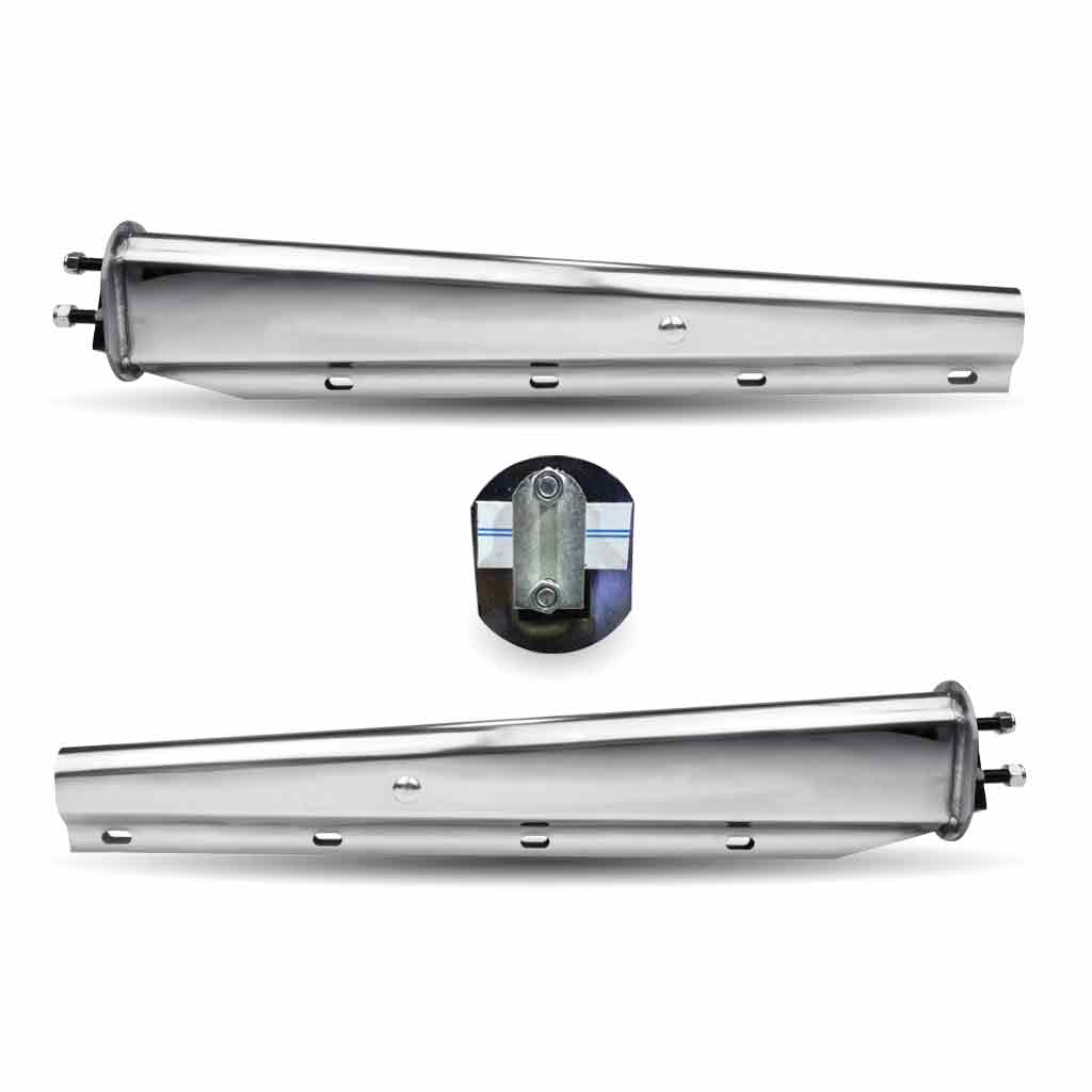 30″ Mud Flap Hangers – 2 1/2″ Bolt Spacing | Stainless Steel