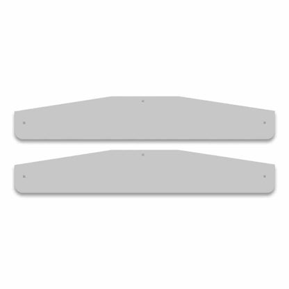 24″ Angled Bottom Mud Flap Weights – Bolted | Stainless Steel