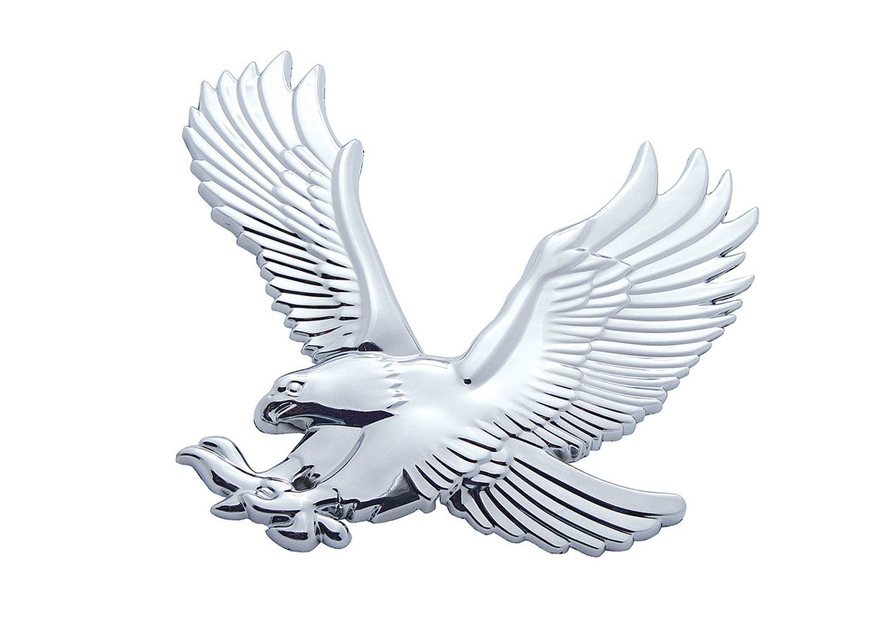 Chrome Plastic 3D Eagle Accent - Face Left