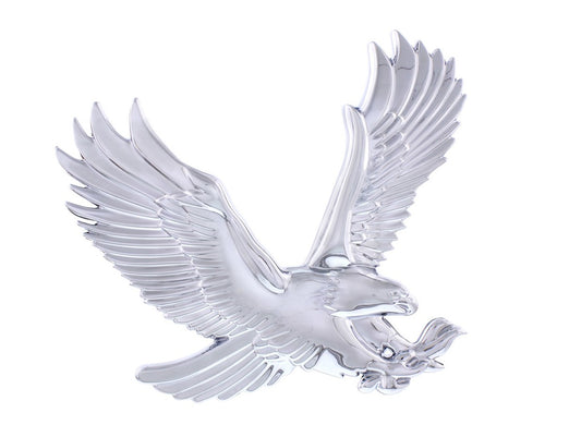 Chrome Plastic 3D Eagle Accent - Face Right